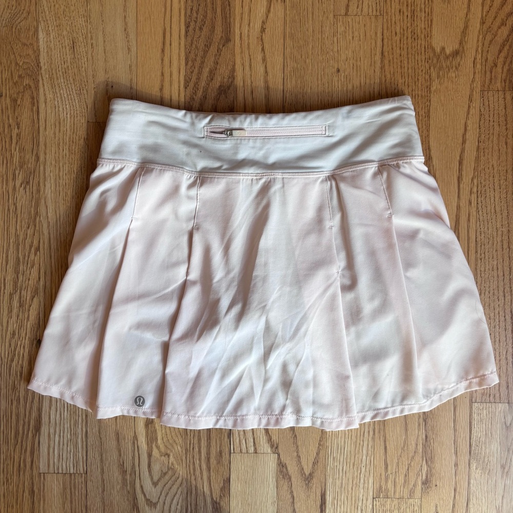Lululemon Athletica Pace Rival Mid-Rise Skirt Light Peach 4